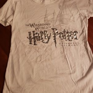 Womans harry Potter SS White T Shirt Sz L